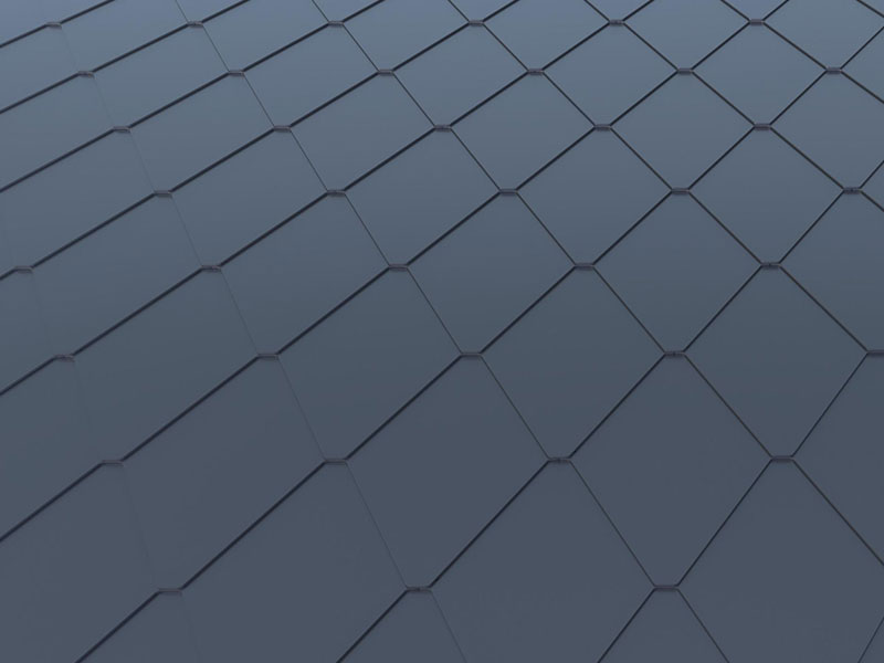 Aluminium Magnesium Mangan Komposit berlian berbentuk bumbung logam jubin