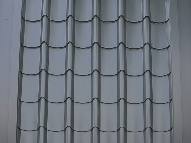 Aluminium magnesium mangan satu keping jubin bumbung bersama buluh